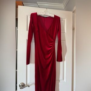 red long dress size M